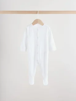 Next Blanc maille pointelle - Lot de 3 dors-bien bébé (0-18mois) Discount