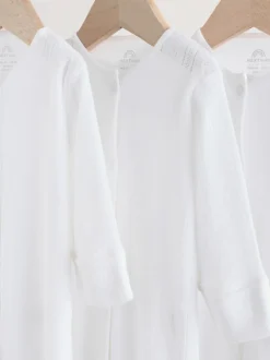 Next Blanc maille pointelle - Lot de 3 dors-bien bébé (0-18mois) Discount