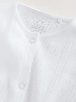 Next Blanc maille pointelle - Lot de 3 dors-bien bébé (0-18mois) Discount