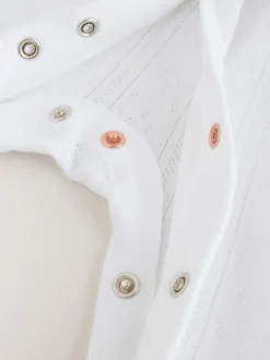 Next Blanc maille pointelle - Lot de 3 dors-bien bébé (0-18mois) Discount