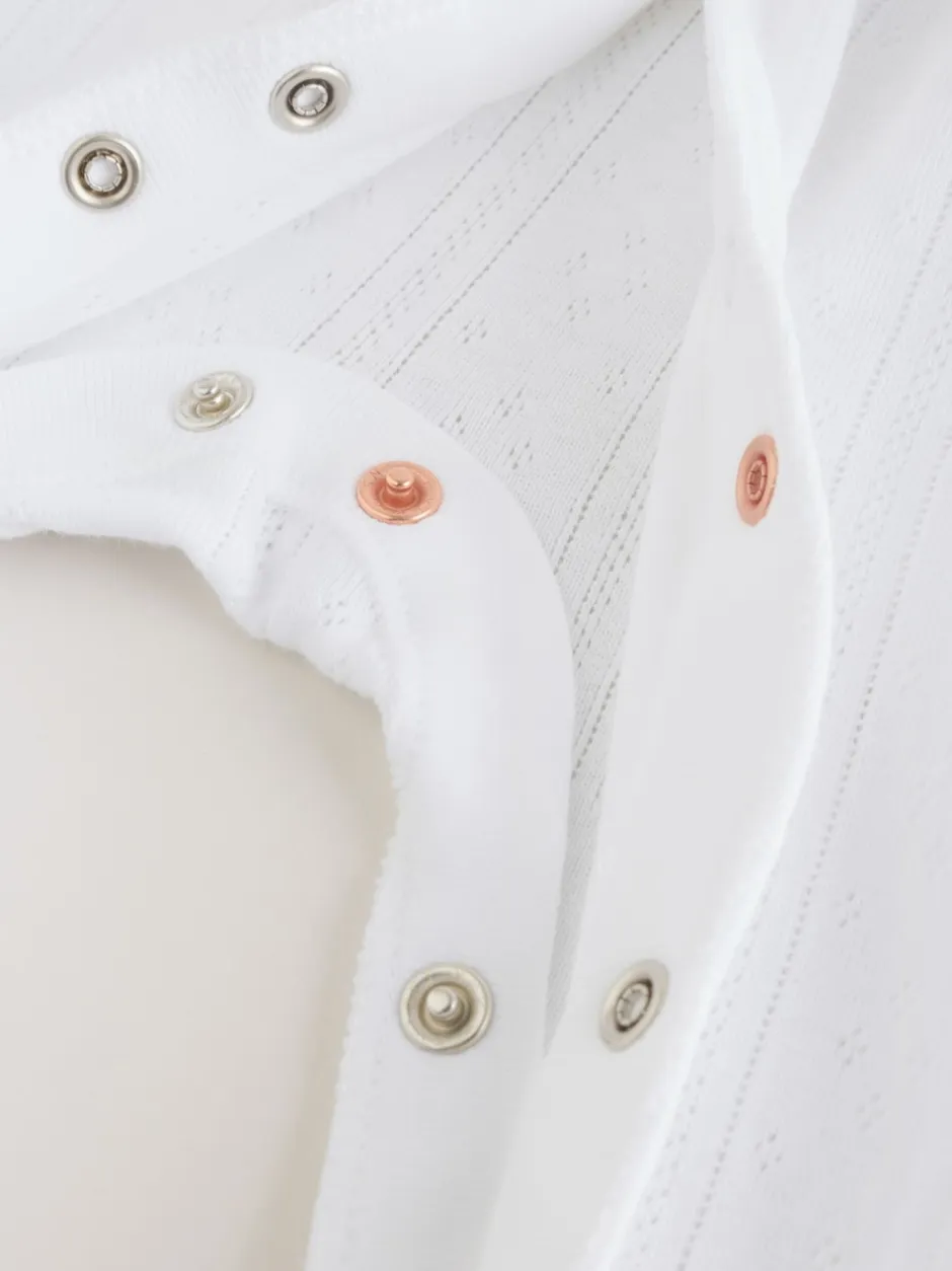 Next Blanc maille pointelle - Lot de 3 dors-bien bébé (0-18mois) Discount