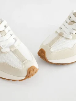 Next - Baskets épaisses Dentelle-up Blanc neutre Online