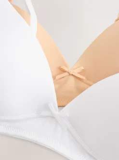 Next Blanc nu - Paquet de soutiens-gorge d'entraînement 2 Outlet