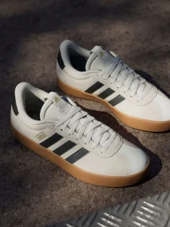 adidas - VL Court 3.0 Formateurs Blanc éteint New