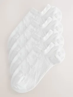 Next Blanc texturé avec nœud - Paquet de chaussettes d'entraînement 4 Discount