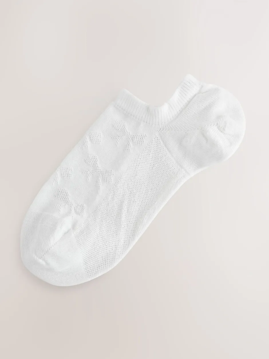 Next Blanc texturé avec nœud - Paquet de chaussettes d'entraînement 4 Discount