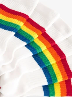 Little Bird by Jools Oliver Blanc vif - Lot de 3 paires de chaussettes à tube Little Bird de Jools Oliver rayées Sale