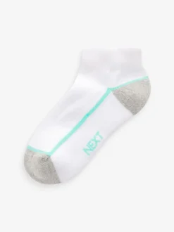 Next Blanc/Bleu - Chaussettes d'entraînement Semelle intérieure coussinée 7 Pack Hot