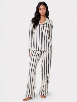 Chelsea Peers Blanc/Bleu - Ensembles de pyjamas longs Clearance