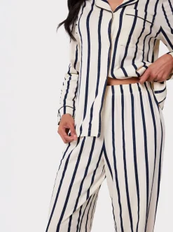Chelsea Peers Blanc/Bleu - Ensembles de pyjamas longs Clearance
