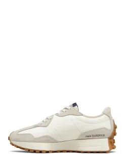 New Balance - 327 Trainers Blanc/bleu marine Outlet