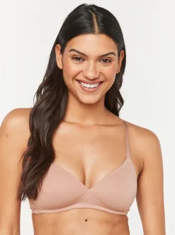 Next Blanc/bleu marine/rose - Lot de 3 soutiens-gorge en mélange de coton Ultimate Comfort rembourrées et sans armature Clearance