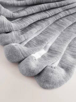 Next Blanc/Gris - Lot de 10 - Chaussettes de sport rembourrées Clearance