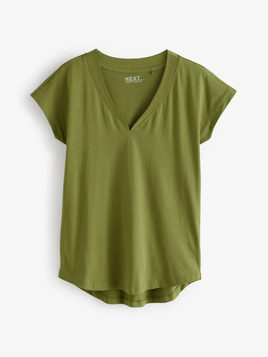 Next Blanc/gris/kaki/rouille/marron - 5 de t-shirts Colen V Mancherons % 100 Online