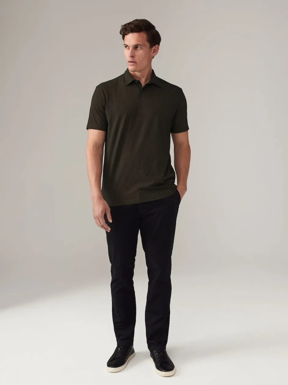 Next - Polo en jersey Manches courtes 3 Pack Blanc/Marine/Noir ou Geos Sale