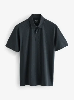 Next - Polo en jersey Manches courtes 3 Pack Blanc/Marine/Noir ou Geos Sale