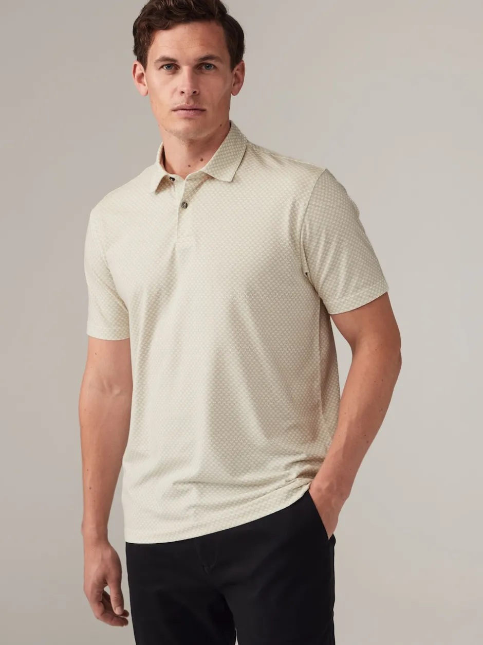 Next - Polo en jersey Manches courtes 3 Pack Blanc/Marine/Noir ou Geos Sale