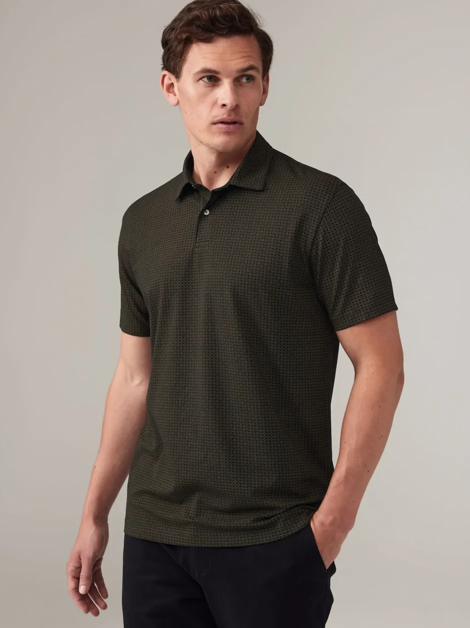 Next - Polo en jersey Manches courtes 3 Pack Blanc/Marine/Noir ou Geos Sale