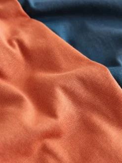 Next - Lot de 4 t-shirts à manches courtes (3-16 ans) Blanc/Marine/Vert/Orange