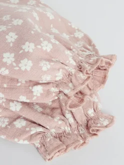 Next Blanc/marron - Ensemble Bébé haut et Pantalons à manches longues 2 Pièces (0mois-2ans) Clearance