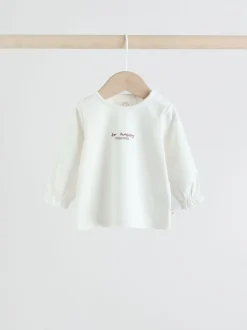 Next Blanc/marron - Ensemble Bébé haut et Pantalons à manches longues 2 Pièces (0mois-2ans) Clearance