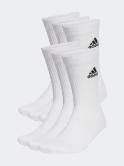 adidas Blanc/Noir - Paquet de chaussettes courtes matelassées 6 Best