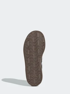 adidas Blanc/Noir - Vl Cour 3.0 Baskets enfant en daim à lacets Hot