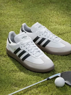 Adidas Golf Blanc/Noir - Chaussures Samba sans crampons Hot