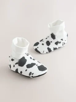 Next Blanc/noir imprimé vache - Chaussures bottines chaussettes bébé (0-18mois) Sale