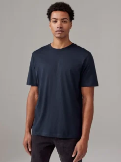 Next - Ajustement régulier - Lot de t-shirts essentiels en coton 6 Blanc/noir/bleu marine Discount