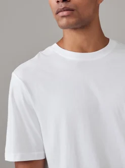Next - Ajustement régulier - Lot de t-shirts essentiels en coton 6 Blanc/noir/bleu marine Discount
