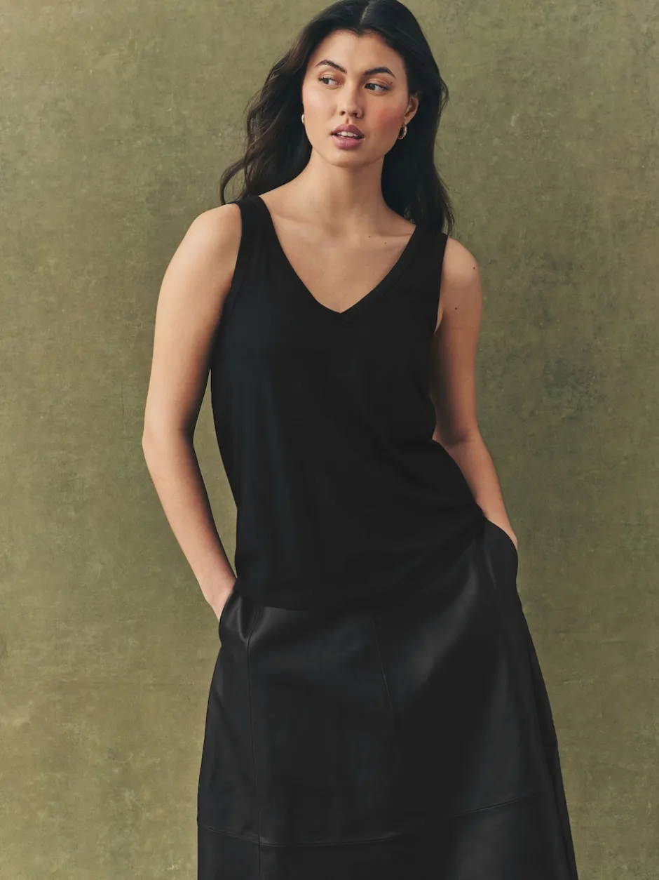 Next Blanc/Noir/Gris chiné - Lot de 3 gilets souples en modal