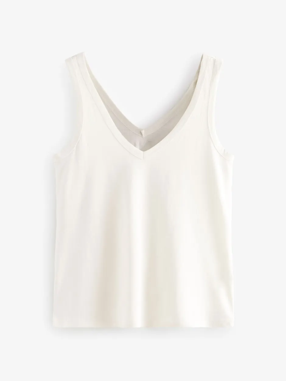 Next Blanc/Noir/Gris chiné - Lot de 3 gilets souples en modal