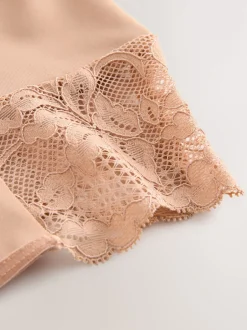 Next Blanc/Praline Nude - Tongs taille haute légers et modelants pour le contrôle de l'abdomen 2 Pack Best