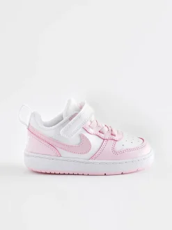 Nike - Baskets Infant Court Borough Low Recraft Blanc/Rose Discount