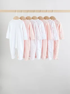 Next Blanc/Rose - Combinaison de nuit pour bébé (0-2ans)