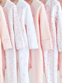 Next Blanc/Rose - Combinaison de nuit pour bébé (0-2ans)