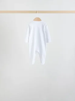 Next Blanc/Rose - Combinaison de nuit pour bébé (0-2ans)