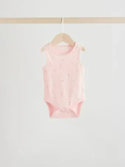 Next Blanc/Rose - Paquet de bodys pour bébé avec gilet 5 Hot