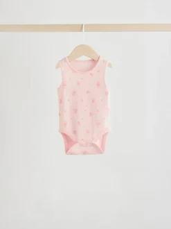 Next Blanc/Rose - Paquet de bodys pour bébé avec gilet 5 Hot