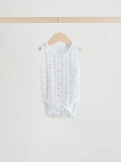 Next Blanc/Rose - Paquet de bodys pour bébé avec gilet 5 Hot