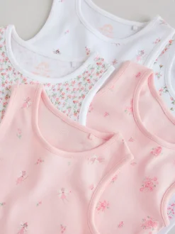 Next Blanc/Rose - Paquet de bodys pour bébé avec gilet 5 Hot