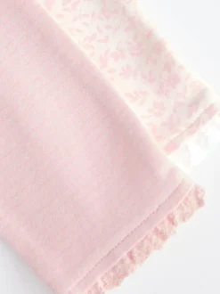 Next - Paquet de jambières pour bébé 4 (0mois-2ans) Blanc/Rose Outlet