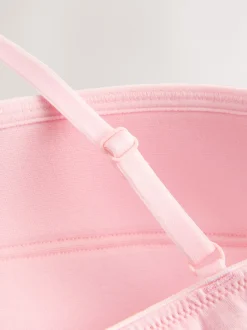 Next Blanc/Rose - Paquet de soutiens-gorge d'entraînement 2 Clearance