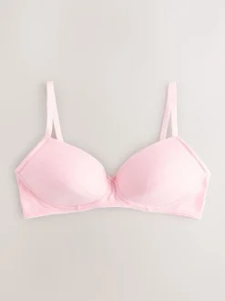 Next Blanc/Rose - Paquet de soutiens-gorge d'entraînement 2 Clearance