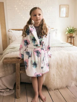 Next Blanc/rose/bleu - Robe de chambre Lilo & Stitch (3-16ans) New