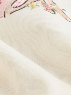 Next Blanc/Rose/Lapin/Floral - Ensemble haut à manches longues et legging bébé (0mois-2ans) Best