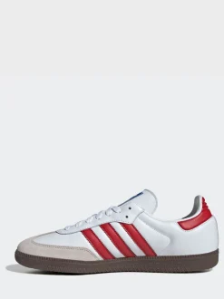 adidas originals Blanc/Rouge - Samba Trainers Online