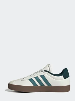 adidas - VL Court Trainers Blanc/Vert Sale