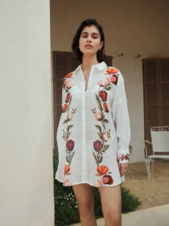 Next - Chemise de plage Blanc/Vert Best